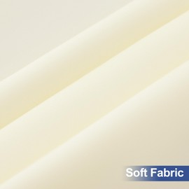 homing 2 Pack Rectangle Table Cloth, Elastic Fitted Fabric Tablecloth Fits for 5 Foot Folding Tables, Washable Table Cover for Picnic, Camping, Indoor & Outdoor (Cream Yellow, 30" x 60")