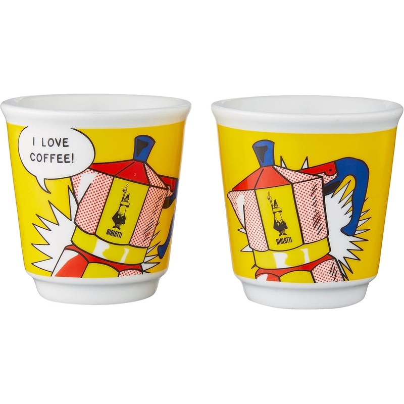 Bialetti - Mini Express Lichtenstein: Moka Set includes Coffee Maker