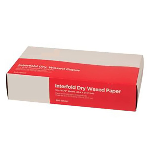 Perfect Stix (Gordon) Deli Wax Paper 10-500ct Deli Wax Paper, 10" x 10.75" (Pack of 500), White