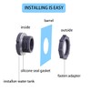 2 Inch PVC Bulkhead Fitting for Water Barrel, Water Tank,