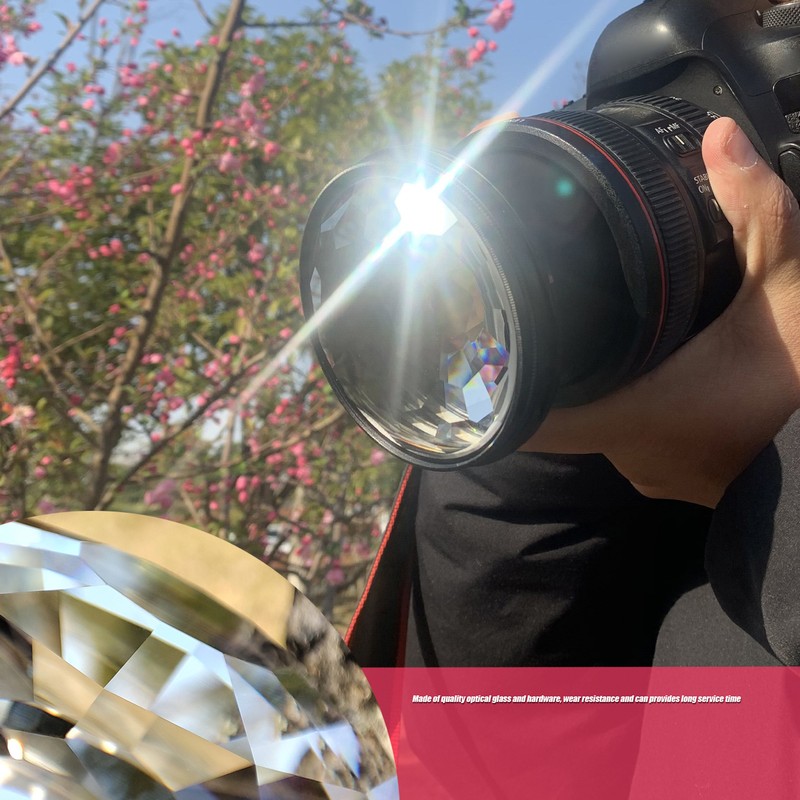 77mm Kaleidoscope Prism Camera Glass Filter Variable Number of Subjects