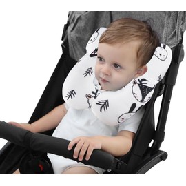 Baby Travel Pillow Infant Head Neck Support Pillow Cushion Newborn Pushchair Car Seat Neck Pillow Safety Baby Headrest Travelling Sleeping Pillow for Pram, Stroller, Car Seat, Airplane, Train, Bus