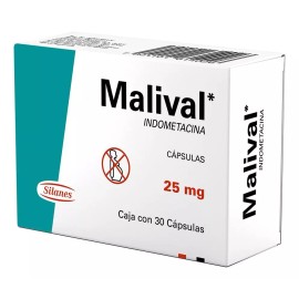 Malival 25 Mg Caja Con 30 Cápsulas