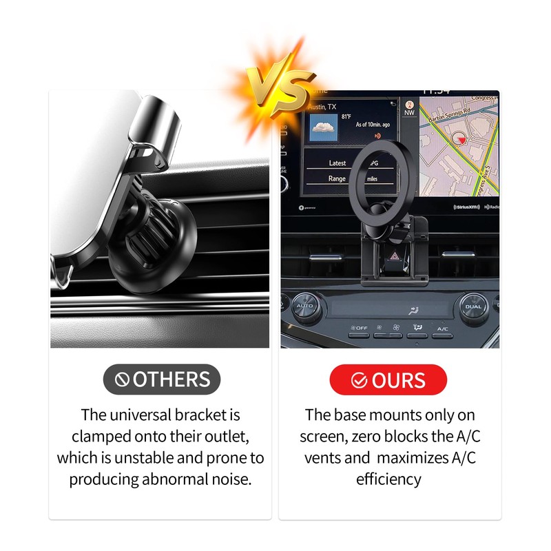 Car Phone Holder for Toyota Camry/Hybrid 2021-2024 Magsafe Accessories