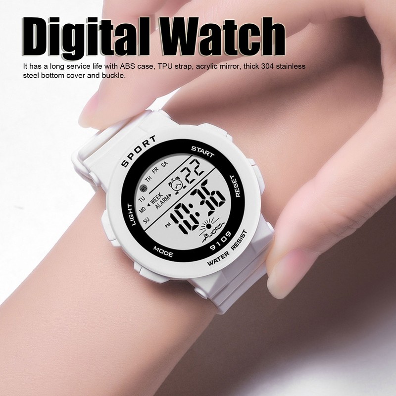 Fashionable Digital Watch Luminous Lights Waterproof Electronic Watches for Children9109