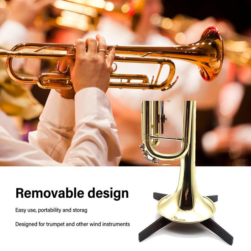 Portable Trumpet Stand Detachable Tripod Holder ABS Plastic for Cornet