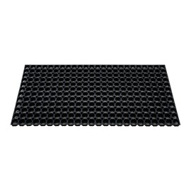 Ultralux Extra Heavy Duty Rubber Floor Mat, Anti-Slip Indoor Outdoor Drainage Door Mat with Holes, 31” x 47”, All Weather Floor Protector Entrance Mat, Anti-Fatigue Rubber Commercial Floor Matting
