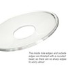 VGEUNA 12 Pieces Bent Glass Candle Bobeches, Candle Rings, Bobeches
