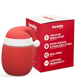 Bestie Foodie Kids Insulated Food Jar – Cute Character Lunch Container for Children, BPA-Free Stainless Steel, Leakproof & Vacuum Sealed, Keeps Food Hot or Cold, Easy to Clean, 16oz
