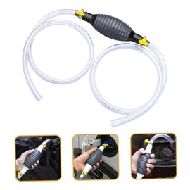 PACKOVE 1set Oil Transfer Hose Pump Kit Manual Extraction Pump for Gas Water and Liquids High Toughness Lightweight Multi-use Hand Hose for Automotive and Home Use