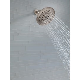 Delta Faucet 3-Spray Touch-Clean H2Okinetic Shower Head, Stainless 52687-SS