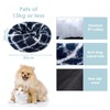 CIAOYNIMI Calming Dog Bed 50cm Fluffy Round Pet Beds Soft