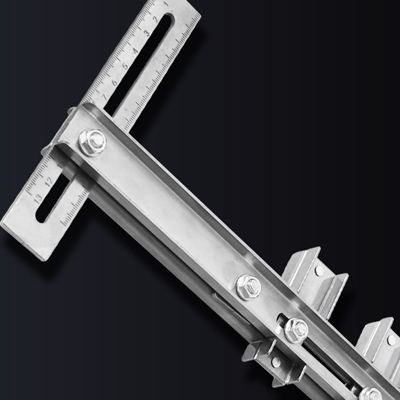 Cabinet Hardware Jig Template Stainless Steel Closet Hanging Rod Locator