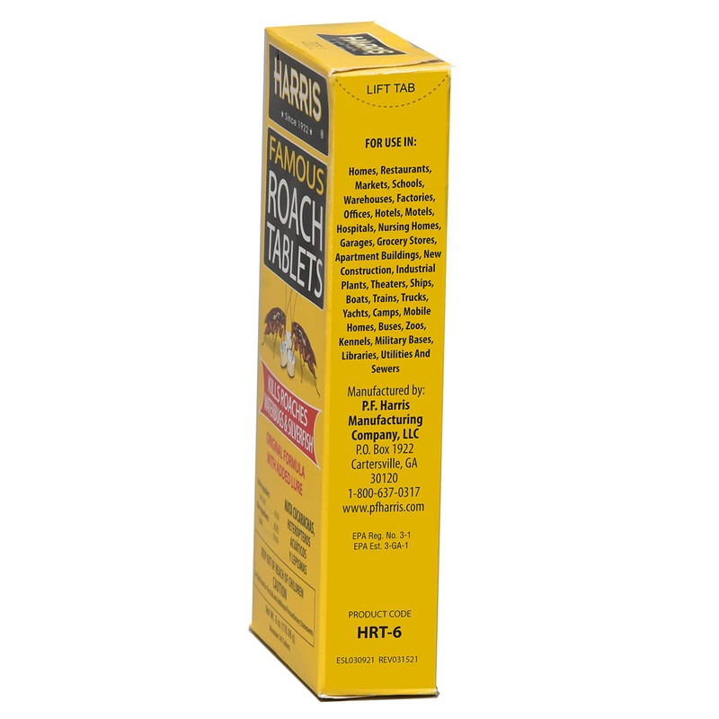 Harris Roach Tablets, Boric Acid Roach Killer with Lure, Alternative