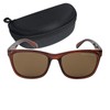 Captain Stag CS-010-2-EH-72 Men's Sunglasses with Sunglasses Case, Plastic Frame,