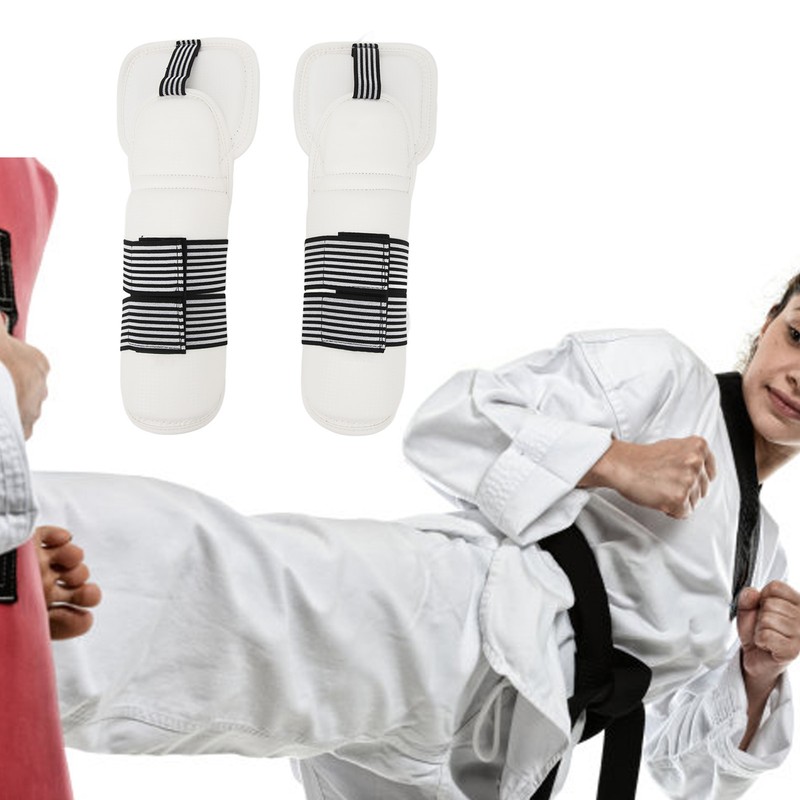 1 Pair Taekwondo Arm Protectors EVA Foam PU Matte Surface