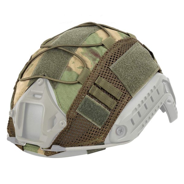 ATAIRSOFT Tactical Military Hunting Helmet Cover - Airsoft Nylon Fabric Paintball for Quick Helmet BJ/PJ/MH (ATFG)