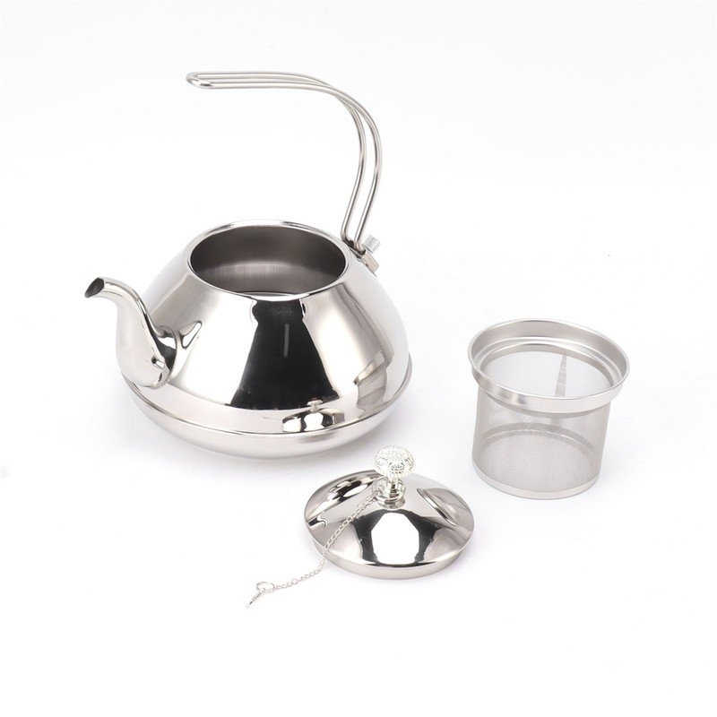 Stainless Steel Teapot Large Capacity Stovetop Kettle with Filter for