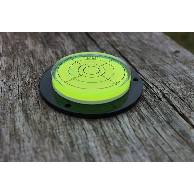 Flanged Circular Angle Large Spirit Bubble Level (Green Liquid) 80mm
