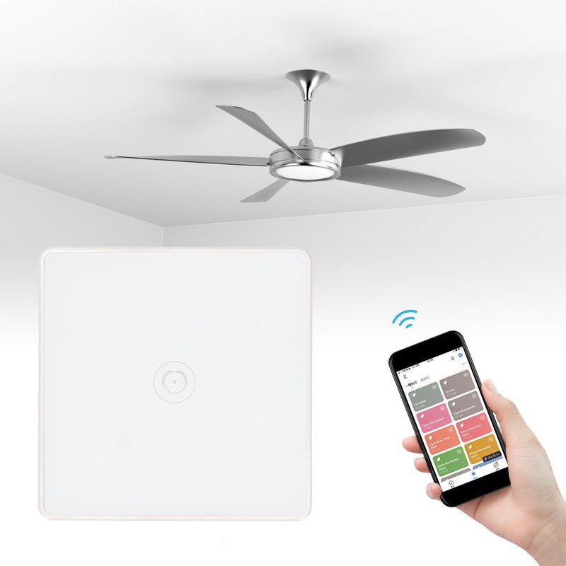 Smart Switch White Intelligent Wifi Wireless Remote Controller 100‑240VAC 10A
