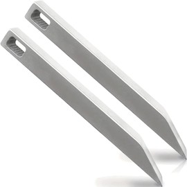 EDC Titanium Pry Bar 2 Pack - Heavy Duty Mini Keychain Prybar - Mighty Miniature Portable Multitool, Screwdriver, Bottle Opener, & Box Opener