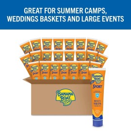 Banana Boat Sport Ultra SPF 30 Sunscreen Lotion, 1 oz - 24 Count EXP 09/2026