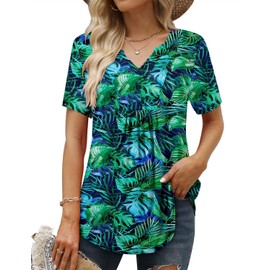 BETTE BOUTIK crochet tops for women ladies summer tops tunic tops to wear with leggings BlueLeaves Medium