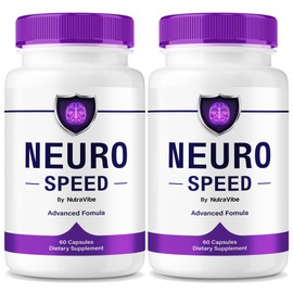 (2 Pack) Neuro Speed – Premium Daily Memory Support Formula with a Clean, Natural Blend to Help Maintain Sharp Thinking, Quick Recall & Focus | Easy-to-Swallow Pills for Daily Support (120 Capsules)