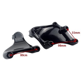 WOWTK Rear Passenger Footpegs Foot Rests Pedal Mount Fits for Harley Sportster 883 1200 2014 2015 2016 2017 2018 2019 2020 2021 2022,Black