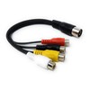 20cm 5 Pin Din to 4 x RCA Phono Female