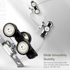 EaseLife 4.6FT/55in Sliding Pocket Door Hardware Kit,Commercial Grade,Aluminum Box Rail