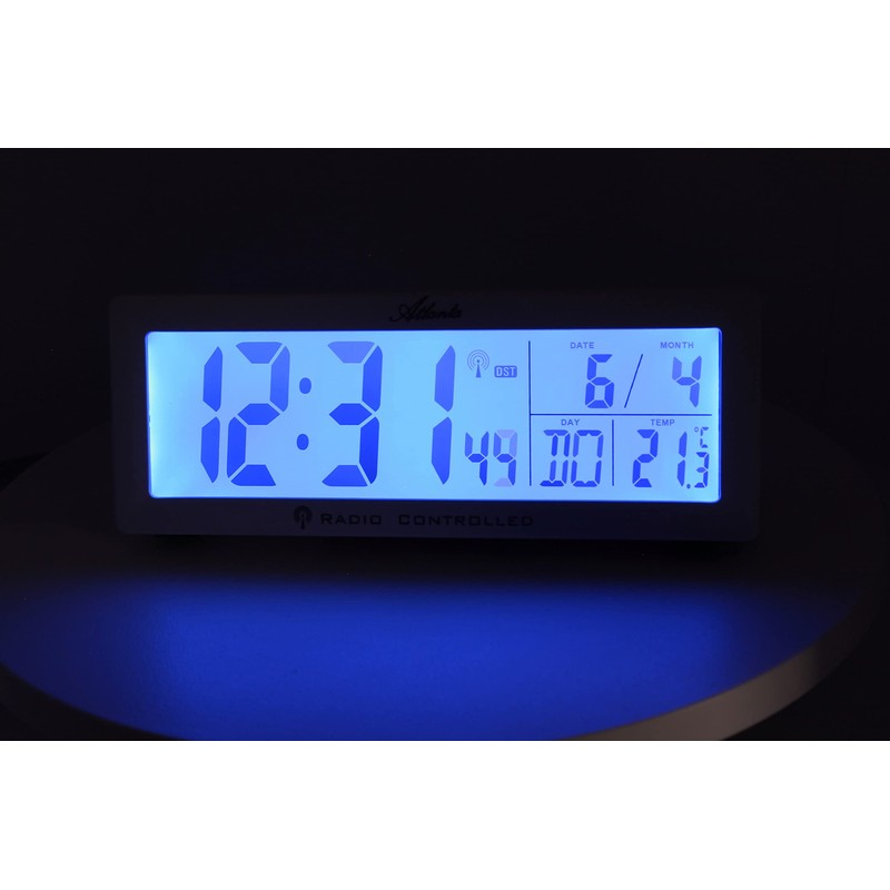 Atlanta Radio Alarm Clock Digital LCD Display Volume Control Temperature