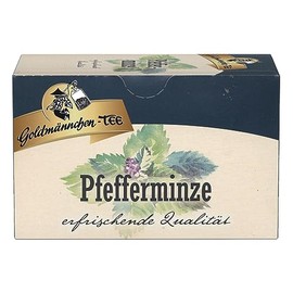 Goldmännchen Tee Pfefferminze (Peppermint Tea), Herbal Tea, 20 Individually Sealed Tea bags