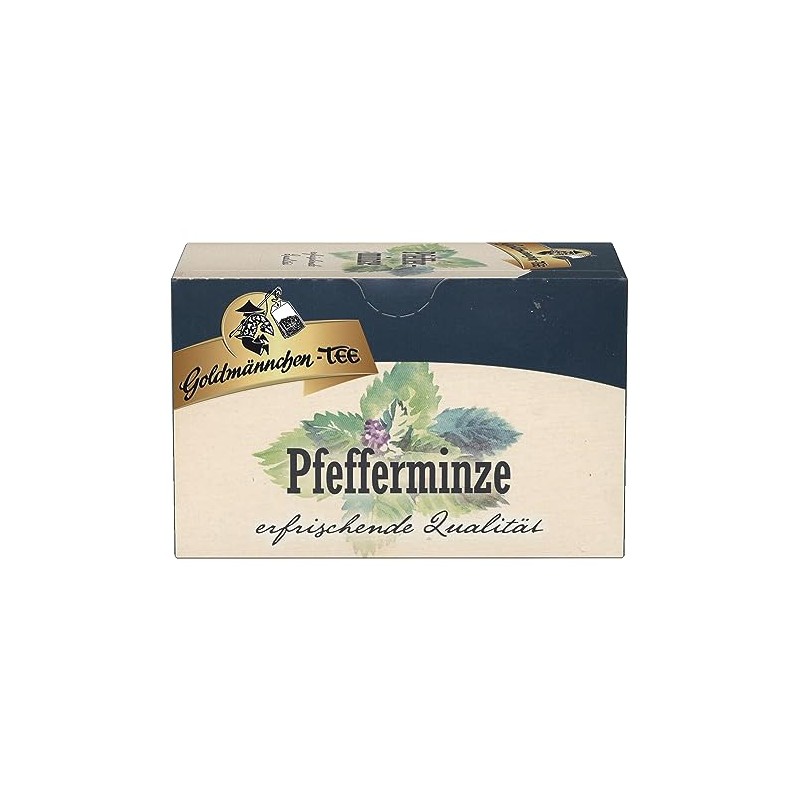 Goldmännchen Tee Pfefferminze (Peppermint Tea), Herbal Tea, 20 Individually Sealed