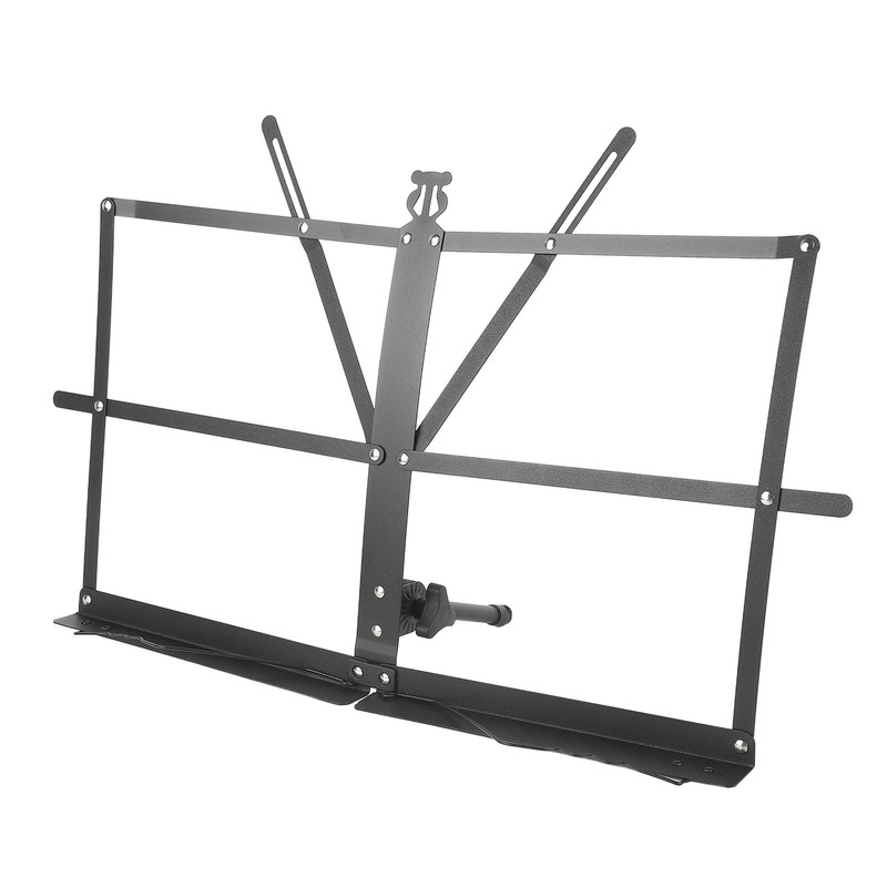 Folding Sheet Music Stand Metal Adjustable Portable Foldable Desktop Table