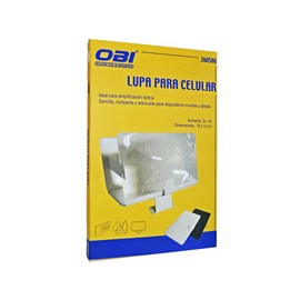 Lupa para Pantalla de Celular Manos Libres 19 x 12 cm 2 a 4x OBI