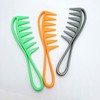 Men's Pomade Comb for Hair Styling Finishing Comb Orange 4ea