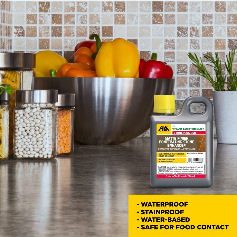 FILA Surface Care Solutions, STONEPLUS ECO, Stone Sealer Color Enhancer,
