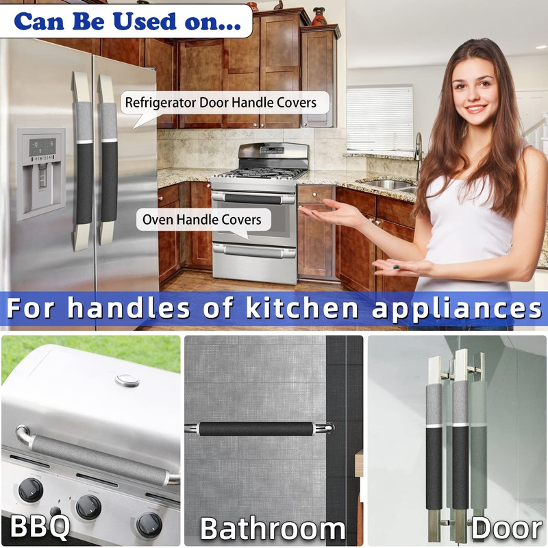 MRKG Refrigerator Door Handle Covers, Keep Your Kitchen Appliance Clean