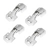 Pack of 4 Screw-On Hinges, Opening Angle Furniture Hinges, Door