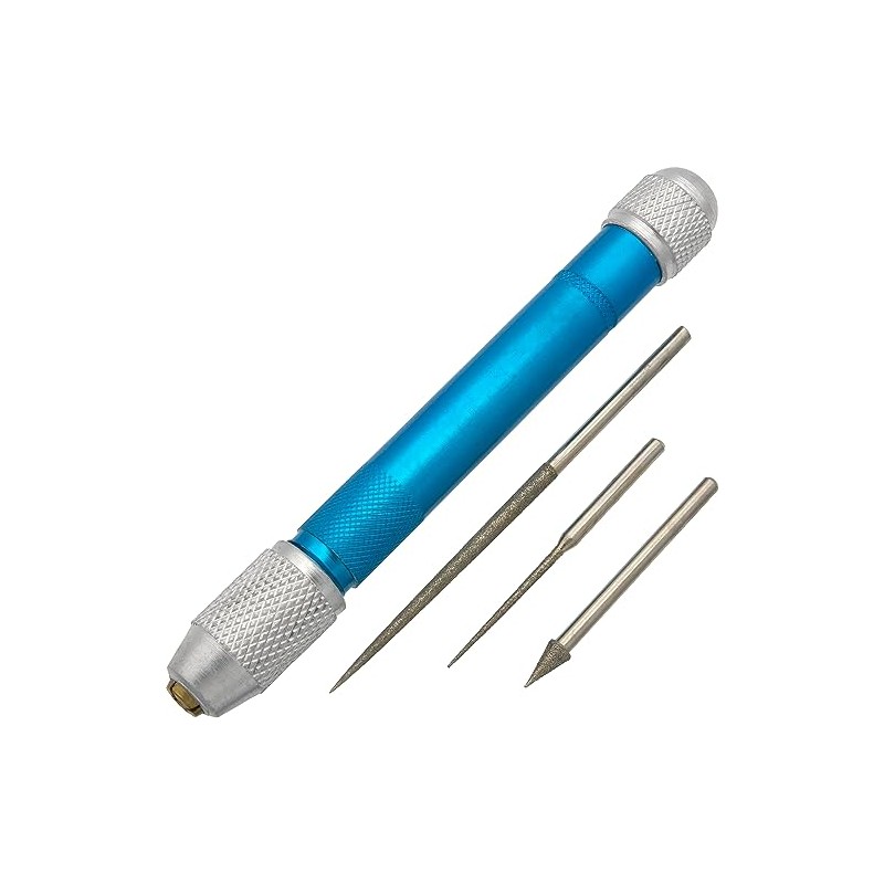 Diamond reamers with pin vice 3 Diamond Bead reamers with
