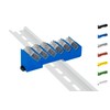 DIN Rail DIN Rail Holder for 6x Wago Clamps /