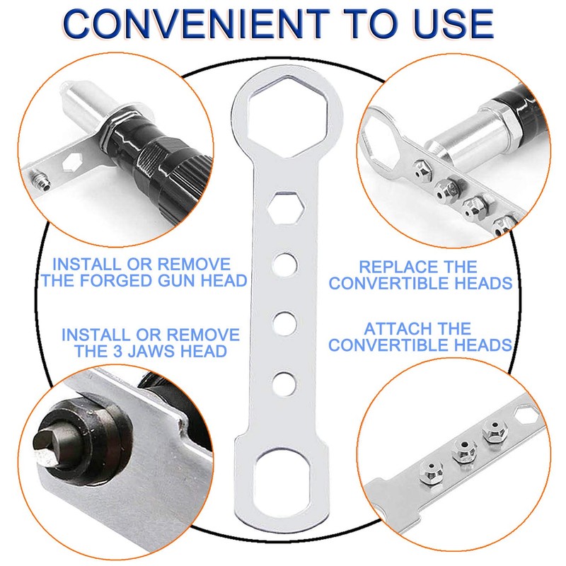 JONMON Electric Rivet Gun Adapter - Cordless Drill Metal Riveter-Blind