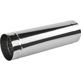 Stainless Steel Chimney Flue Liner/Length - 0.5 meter/Rigid Pipe Ducting Tube (110mm)