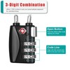 ZHEGE Suitcase Locks TSA Approved, Cable Travel Lock, 3 Digit