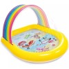 Intex Alberca Piscina Inflable Techo Arcoiris Y Chorros Agua Intex