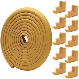 COSIKEY Juego de Esquineros Protectores para Bebe, 6m Borde de Protección Anticolisión para Bebés y 10 Protectores de Esquina, Protectores Esquinas y Bordes para Proteger Mesa, Muebles, Niños, Viejos