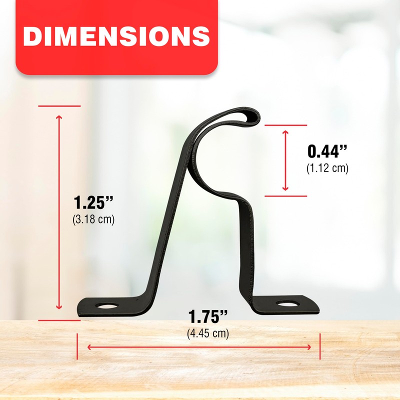 Amazing Drapery Hardware 7/16" Cafe Rod Bracket with 3/4" Wall