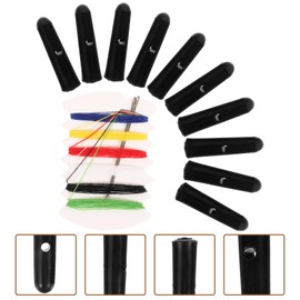 OSALADI 10pcs Foldable Umbrella Tail Bead Metal Umbrella Bone Covers Replacement Umbrella Tail Beads Metal Umbrella Bone Covers