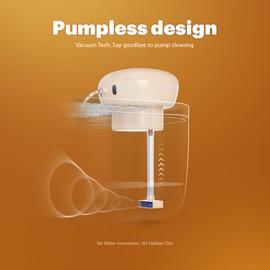 PetTop Pumpless Cat Water Fountain - 102oz/3L - Stainless Steel Tray – 3600mAh Battery Operated with Motion Sensor